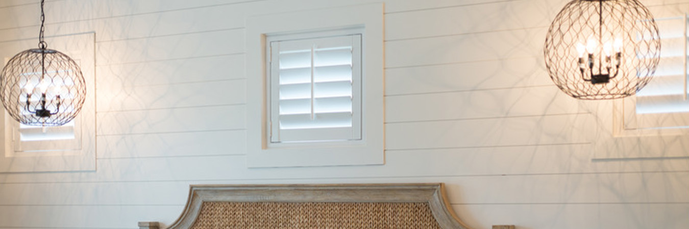 Polywood white shutter casement size windows