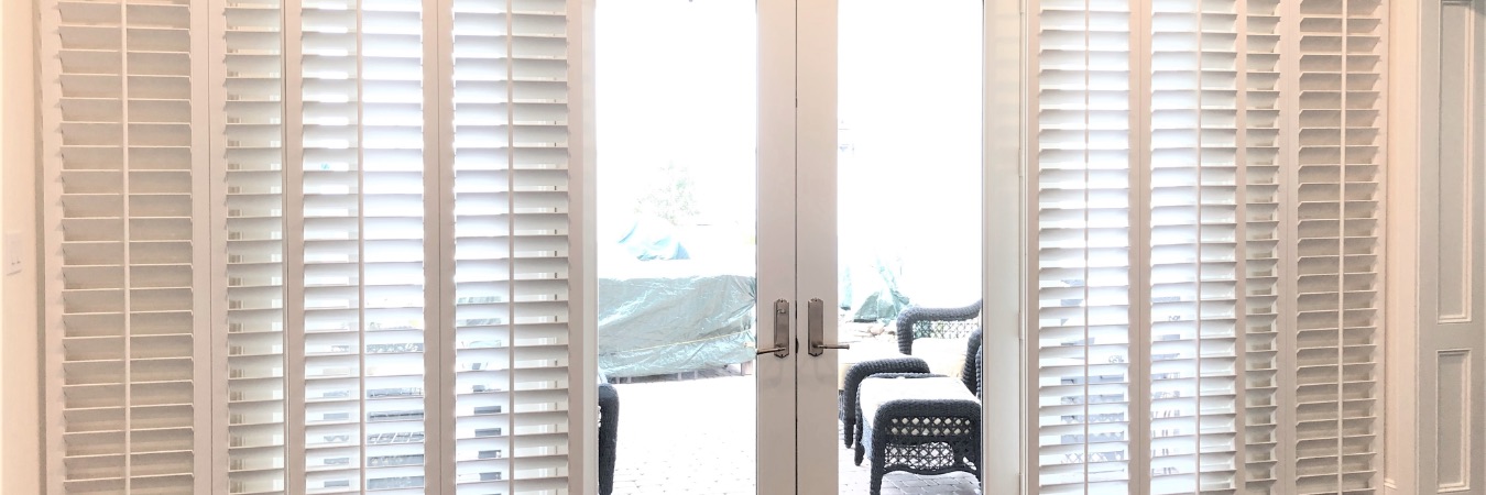 Sliding door shutters in Dallas