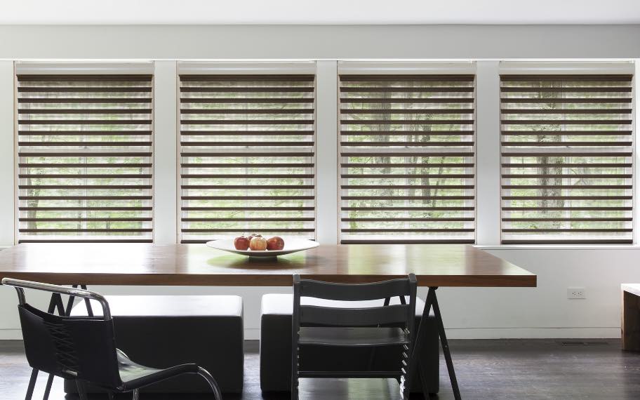 Shutters in a kitchen in Dallas