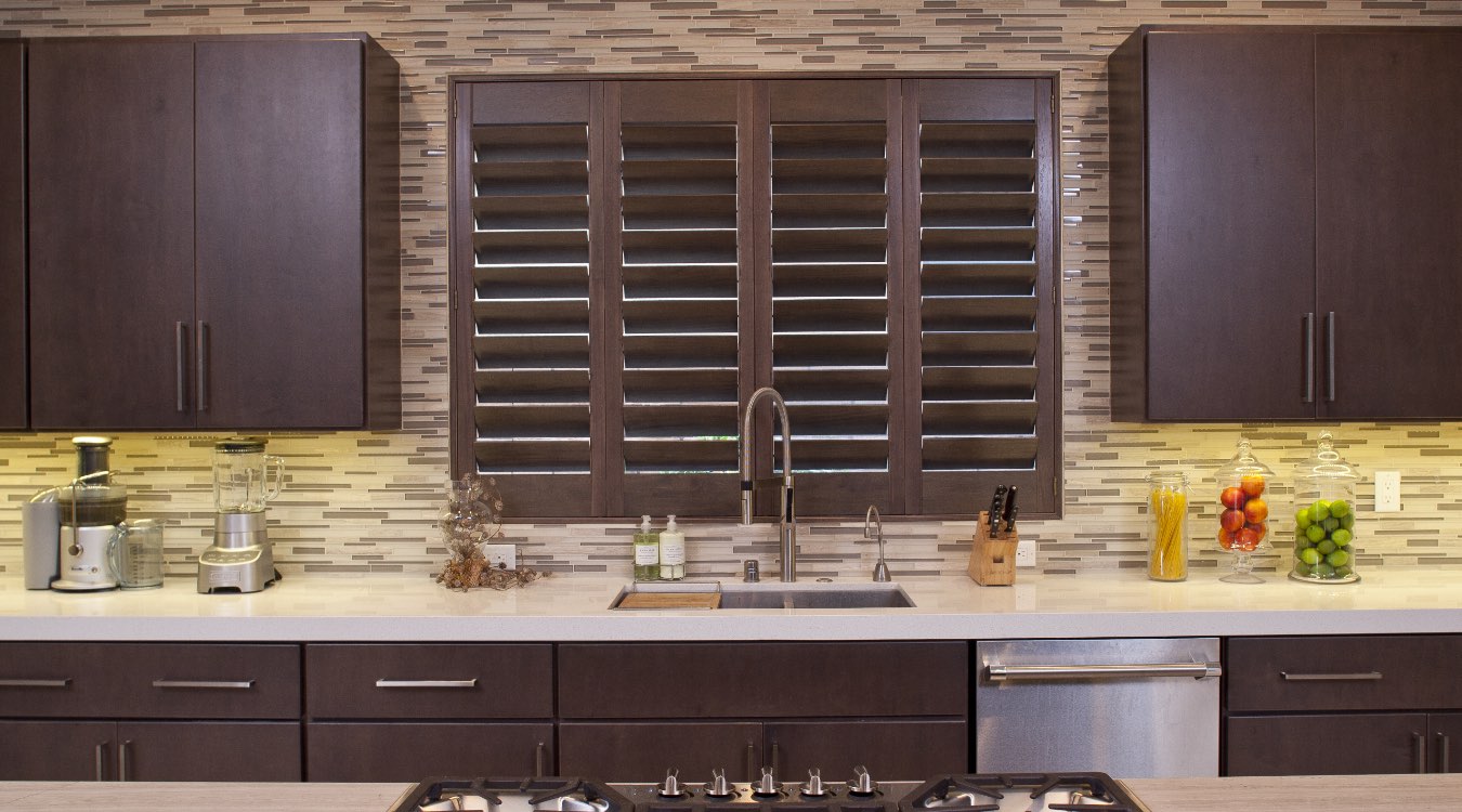 Ovation shutters in kitchen