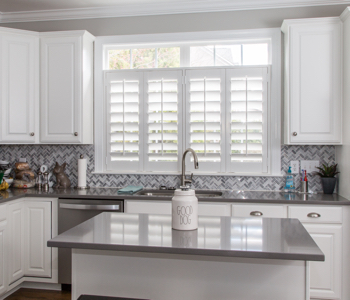 Stylish Design Shutters in Dallas kitchen