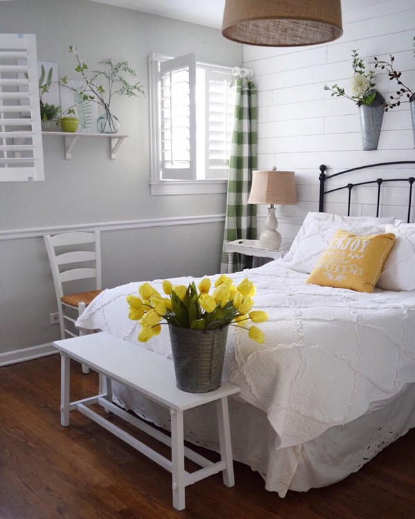 Dallas cottage bedroom shutters