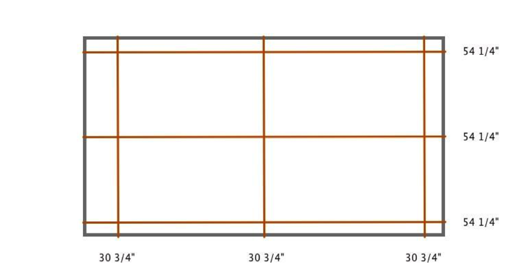 Dallas plantation shutter measurement diagram